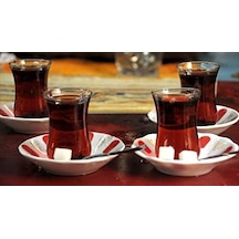 Klasik Optikli Çay Bardak 12 Adet Çay Bardağı Aeropress