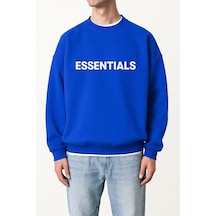 Benroma 3 İplik Penye Essentıals Baskılı Unisex Sweatshırt Çok Renkli