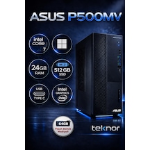Teknor Asus Expertcenter P500mv Intel Core 7 240h 24 Gb 512gb Ssd Wın 11 Pro Masaüstü Bilgisayar & Teknor Usb Bellek