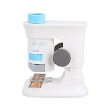 Taşınabilir Standlı Çocuk Mikroskobu 40x 160x, Stem Eğitim Mikroskobu