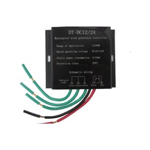 500w Dc12v/24v Otomatik Anahtar Su Geçirmez Rüzgar Tahrikli Jeneratör Kontrol Regülatörü Akü Şarj Fonksiyonu İle