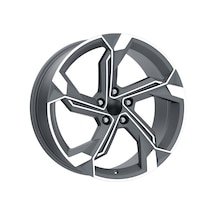 18 İnç 5x112 A3 A4 Octavia Golf Jetta Passat Caddy Uyumlu Gun Met