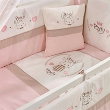 Meltem Kids Pretty Nakışlı Pamuklu Bebek Uyku Seti 60 x 120 CM Pembe
