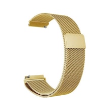 Gear S2 20mm Uyumlu Krd-12 Metal Nvth Kordon-gold