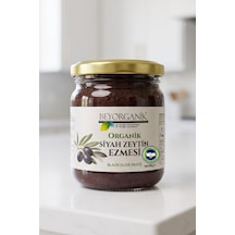 Organik Siyah Zeytin Ezmesi 185gr Pestisit Analizli
