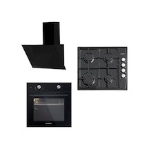 Kumtel B66-S2 - KO-410BF - DA6-833 Siyah Ankastre Set