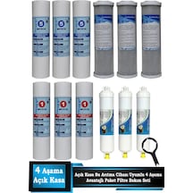 Sumarkt Açık Kasa Su Arıtma Cihazı Uyumlu 4 Aşamalı Cift Sedimentli Ekonomik lı Paket