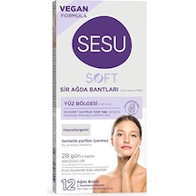 Sesu Soft Yüz Bölgesi Sir Ağda Bantları 12'li