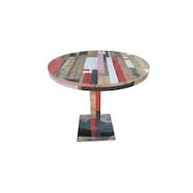 Masa LAMİNANT Model Isıdan etkilenmez Doğal malzeme Metal Ayak bağlantı Kolay temizlik El Yapım