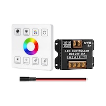 Rf Touch Panel Rgb Led Denetleyici Kiti, Rf Kablosuz Uzaktan Kumandalı Rgb Led Şerit Işıkları Denetleyicisi