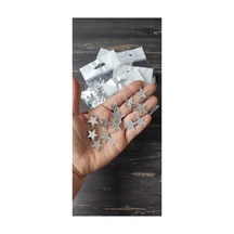 Gümüş Yıldız Mini Boy 2 Cm 15 Adet