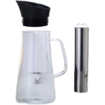 Suntek Kahve Çay Makinesi Kahve Su Isıtıcısı Pot Borosilikat Cam Çaydanlık 2000ml