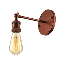 Riolight Retro Bakır Mafsallı Tekli Metal Aplik Bakır