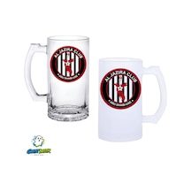Al Jazira F.c. Kulplu Bira Bardağı Buzlu Veya Şeffaf Seçenekli 0266
