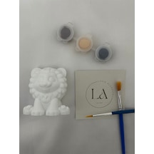 Sevimli Aslan Boyama Seti Çocuklar İçin 3d Figür Boyama Kiti