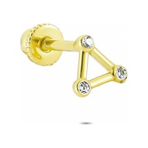 Glorria Altın Üçgen Helix Piercing (540178418) Sarı