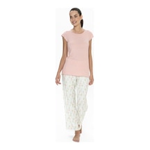 U.S. Polo Assn. U.s. Polo Assn. U.s. Polo Assn. 20079 Kadın Somon Kısa Kollu Yuvarlak Yaka Pijama Takımı-somon-l Çok renkli