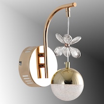 Tt099-fsr Tt Ayd Toplu Taşlı Fransız Sarı 3 Renk Işık Led Aplik Rose Gold
