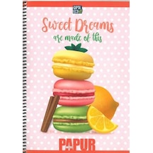 Gıpta Papur Notes Spiralli Karton Kapak Defter A4 120 Yp Kareli 4