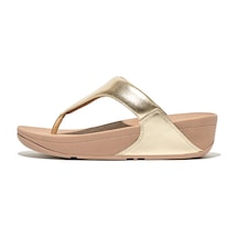 675 Platino Terlik Kadın Diğer I88-001 / 323 / 592 /024/675 Fitflop Lulu Leather Toe-post Platin