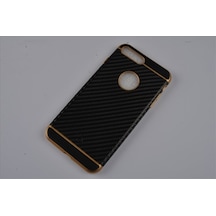 Jopus Apple Uyumlu iPhone 7 Plus İle Silikon Arka Koruma Paneli Siyah Sk-089