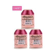 3 Adet Altınbaşak Oya Ve Dantel İpi 20 Gr - Royaleks - No: 091