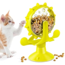 Lily Pet Yuvarlak Dönen Çarkıfelek Ödül Mama Zeka İnteraktif Kedi Oyuncağı