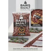 Doğal Volkanik Taşı Kırığı 2-2,5 Cm Dekoratif Bahçe Saksı Teraryum Akvaryum Taşı 10 Kg