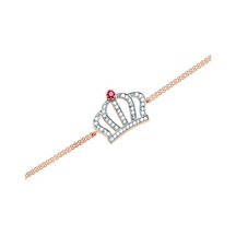 Tektas - Altın 14 Ayar Kral Tacı Bileklik N11.2385 Sarı Altın