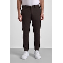 Süvari Koyu Kahve Slim Casual Pantolon Pn2020500745-kh9