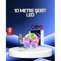 Mey İthalat 10 Metre Smart Şerit Led Bluetooth Telefon Kontrollü Usb Enerjili
