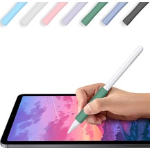 Apple Pencil 1-2 Nesil Pro Usb-c Uyumlu Soft Yumuşak Silikon Kalem Tutucu Zarif Ve Rahat Kullanım Haki