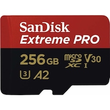 Sandisk Extreme Pro 256Gb Micro Sdxc Uhs-I U3 A2 V30 Hafıza Kartı