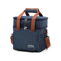 Dinosaurs Life Çift Katmanlı Dış Mekan Öğle Yemeği Çantası Gıda Yalıtım Çantası Piknik Postacı Çantası Altın