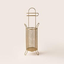 Design Metal Sepetli Tuvalet Kağıtlığı - Antik Çok Renkli