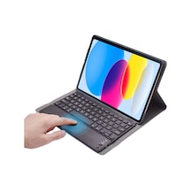 Samsung Uyumlu Tab S7 Plus T970 BT Klavye + Touchpad Standlı KılıF-BKK2