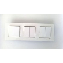 Viko Karre Beyaz 3lü Set Komütatör + Komütatör+ Anahtar