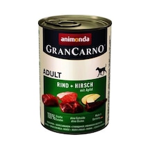 Animonda Gran Carno Sığır ve Geyikli Elmalı Konserve Köpek Maması 400 G