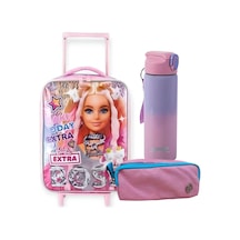 Ottonya Barbie Çekçekli Anaokulu Çantasısanslı Çelik Matara L Pembe