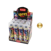 Steel Sprey Boya 200ml Altın Taşıt Metal Beyaz Eşya İş Makineleri Ahşap Yüzeylere Uygun - 12'li Paket Diğer