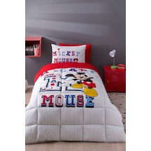 Özdilek Mickey Mouse Collage Tek Kişilik Disney Lisanslı Lastikli Fitted Çarşaf Çocuk Uyku Seti 409254