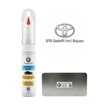 Toyota 070 Sedefli İnci Beyazı 1.kat İğneli Ve Fırçalı Özel Tasarım Şişe Rötuş Boyası Ve Profesyonel Rötuş Çeliği Seti
