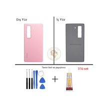 Infinix Hot 50 Pro Plus Pembe Uyumlu Arka Kapak + Yapıştırıcı Ve Vida Seti Arka Cam Lazer Kesim Diğer