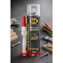 U4 Ultra Hızlı Yapıştırıcı 200 Ml Süper Güçlü Şeffaf Endüstriyel Fast Adhesive Mdf Ahşap Plastik Metal Deri