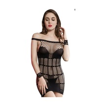 New Dreams Dantelli Fantezi Vücut Çorabı-6027 Siyah