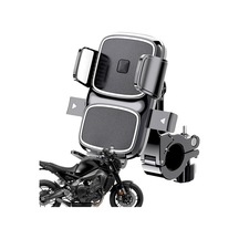 Mt63 Motosiklet Bisiklet Telefon Tutucu Gidon Uyumlu Otomatik Kilitleme Beyaz