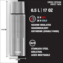 8735.50 Flask Gemstone Ibt Selenite 0.5 Lt Matara Açık Beyaz