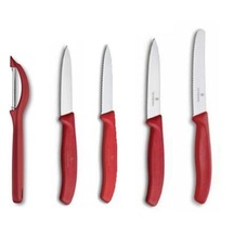 Victorinox Soyacaklı Kırmızı Bıçak Seti