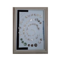 Doğal Hakiki İnci Midye Kabugu Düğme 40x25 Mm 2 Adet