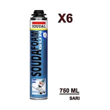 Soudafoam Gun Köpük Tabancalı 750 Ml, Sarı, 6 Adet
